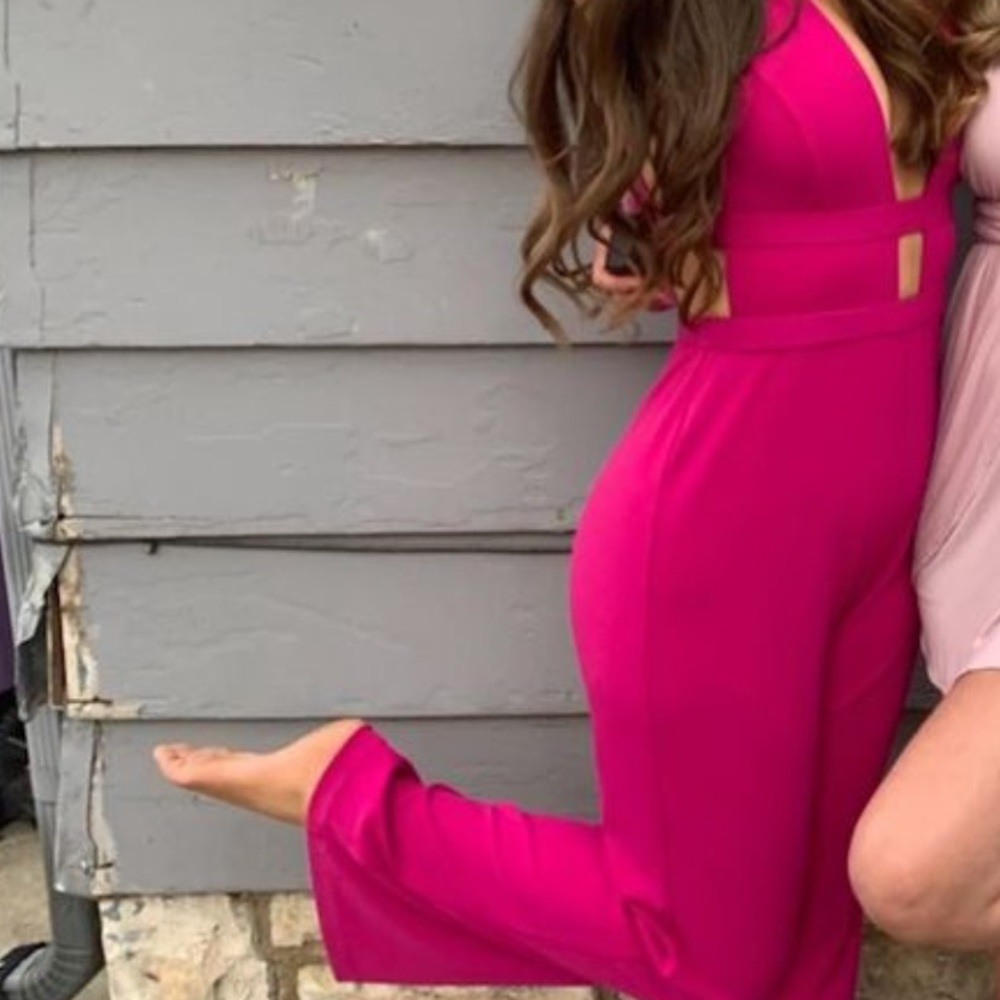 Hot Pink Express Jumpsuit